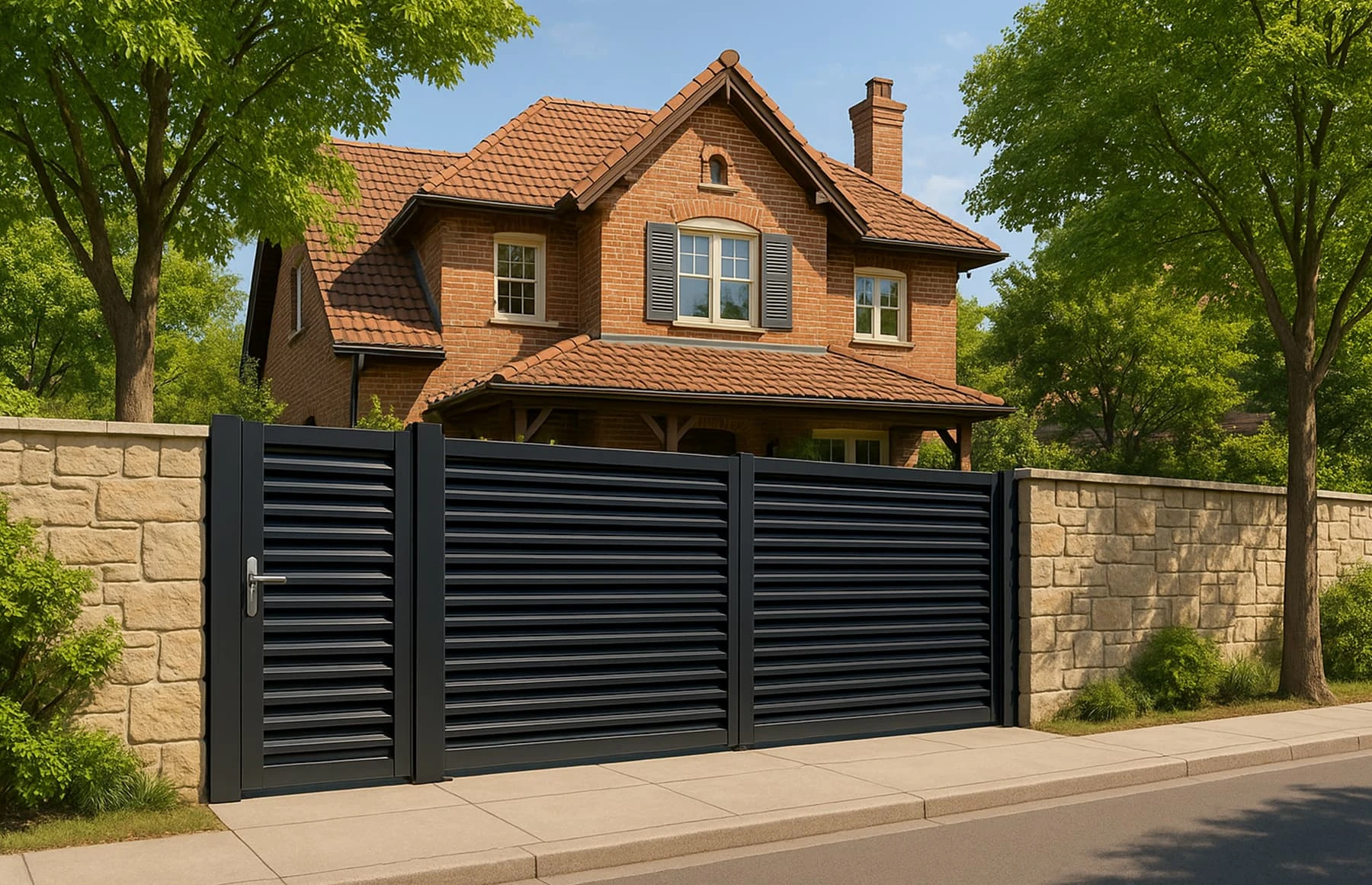 Set porti metalice din aluminiu 900x1800mm, 3000x1800mm, prefabricate, gri antracit, model Jaluzea Suprem 2-1800x1161 carport-alfa-aluminiu-policarbonat-3050x5030-ral7016.jpg